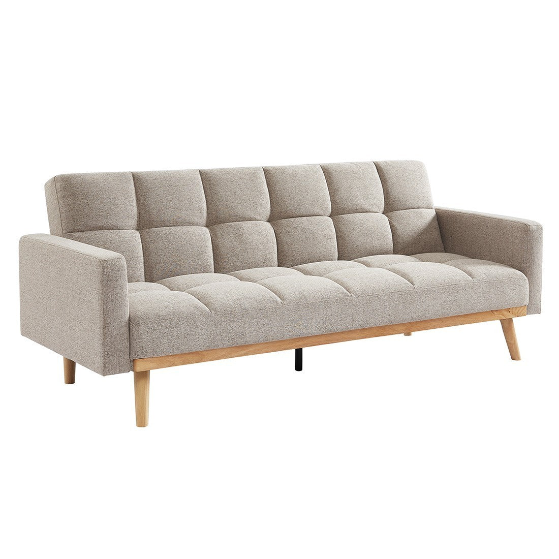 Divano letto beige convertibile a 3 posti collezione ADONA