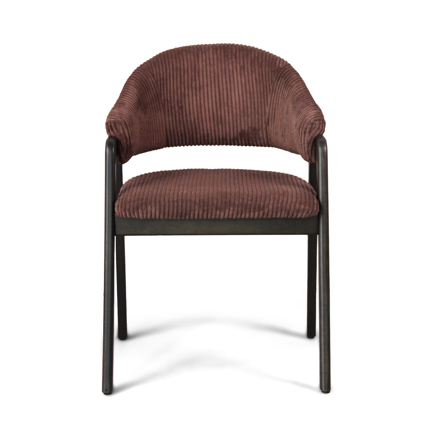 Canberra Corduroy - Coppia di 2 poltroncine in legno massello di Parawood e velluto a coste