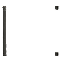 IDMarket - Cancelletto retrattile per animali domestici da 130 cm, grigio