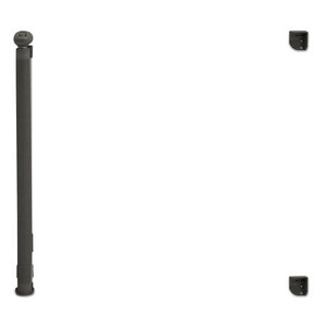 IDMarket - Cancelletto retrattile per animali domestici da 130 cm, grigio