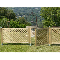 Cancello 100x90 in legno di Pino impregnato - Cancello Selenia