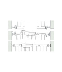 Cancello Con Bloccaggio A Pressione Per Bambini E Animali Domestici         