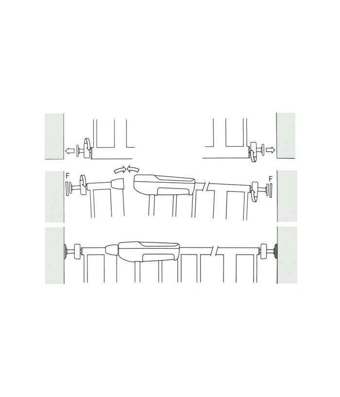 Cancello Con Bloccaggio A Pressione Per Bambini E Animali Domestici         
