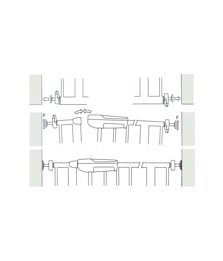 Cancello Con Bloccaggio A Pressione Per Bambini E Animali Domestici         