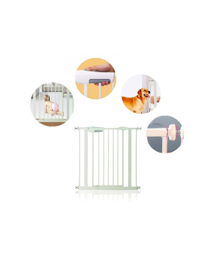 Cancello Con Bloccaggio A Pressione Per Bambini E Animali Domestici         