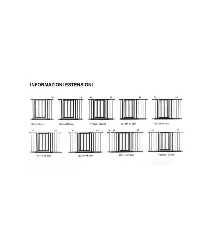Cancello Con Bloccaggio A Pressione Per Bambini E Animali Domestici         