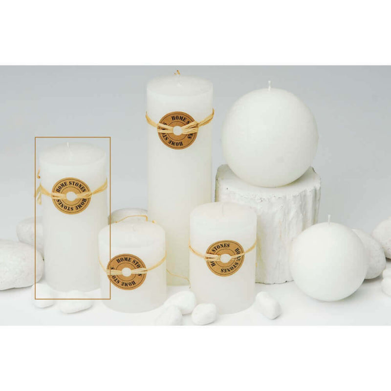 CANDELA CILINDRICA PROFUMATA BIANCA 14 CM