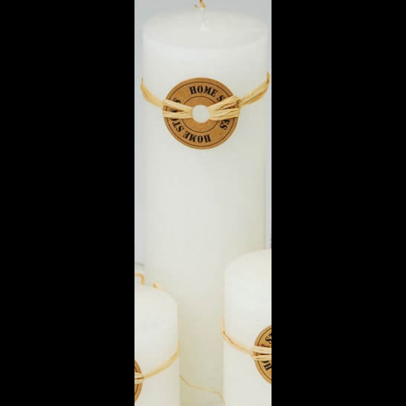 CANDELA CILINDRICA PROFUMATA BIANCA 21 CM