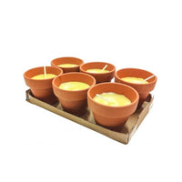 Candela Citronella Vaso mm 60 pz.6 Lapillo 09295