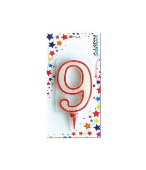 Candela Gigante Glitter Numero 9 Compleanno Candelina Festa Animazione Party         