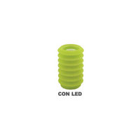 Candela led lanterna verde fontana cmÃ¸13,5h20