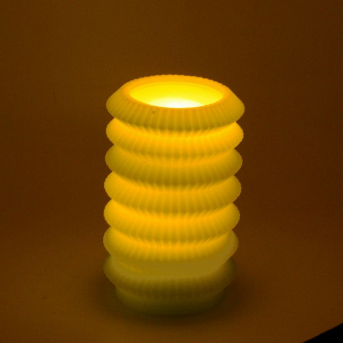 Candela led lanterna verde fontana cmÃ¸13,5h20