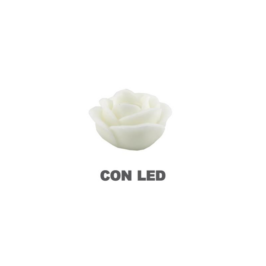 Candela led rosa bianco fontana cmÃ¸32h20