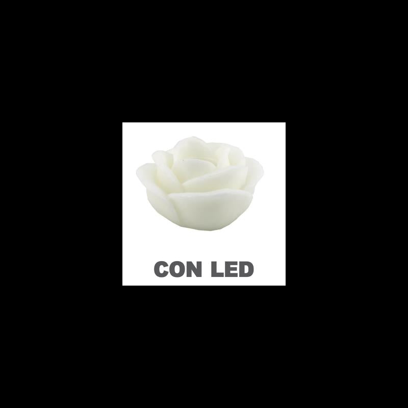 Candela led rosa bianco fontana cmÃ¸32h20