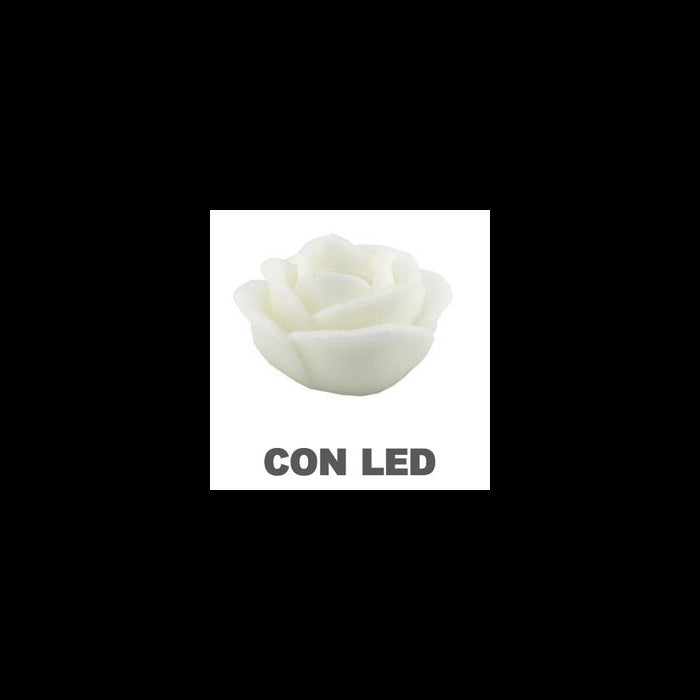 Candela led rosa bianco fontana cmÃ¸32h20