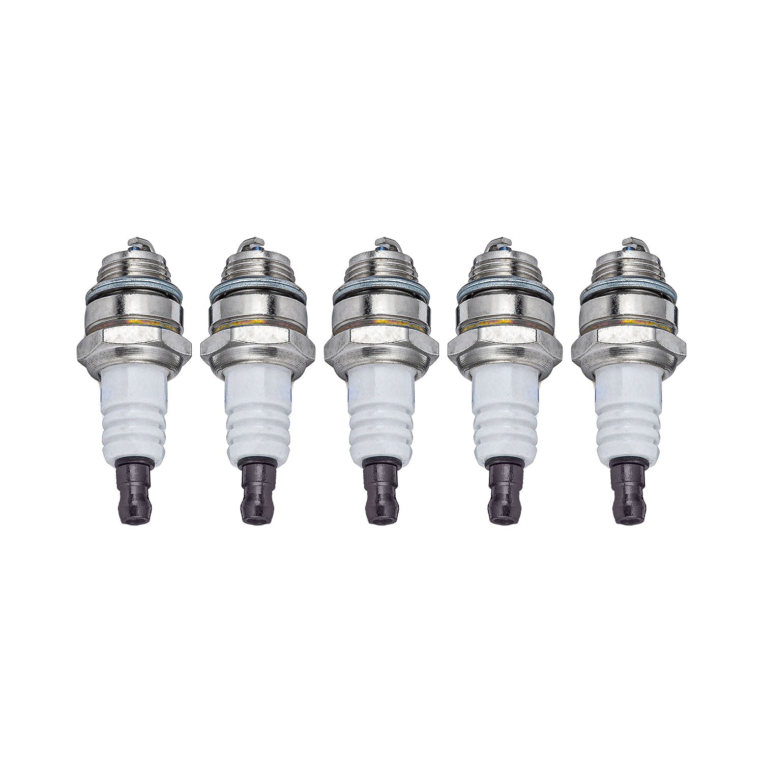 Kit Di 5 Candele M7 Per Motori A 2 Tempi - Compatibili Con Motoseghe E Decespugliatori Da 25Cc