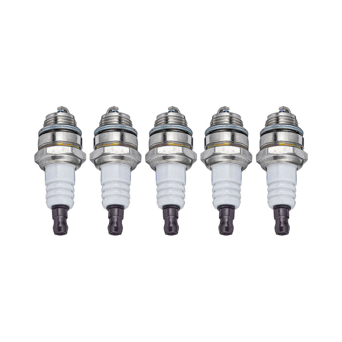 Kit Di 5 Candele M7 Per Motori A 2 Tempi - Compatibili Con Motoseghe E Decespugliatori Da 25Cc