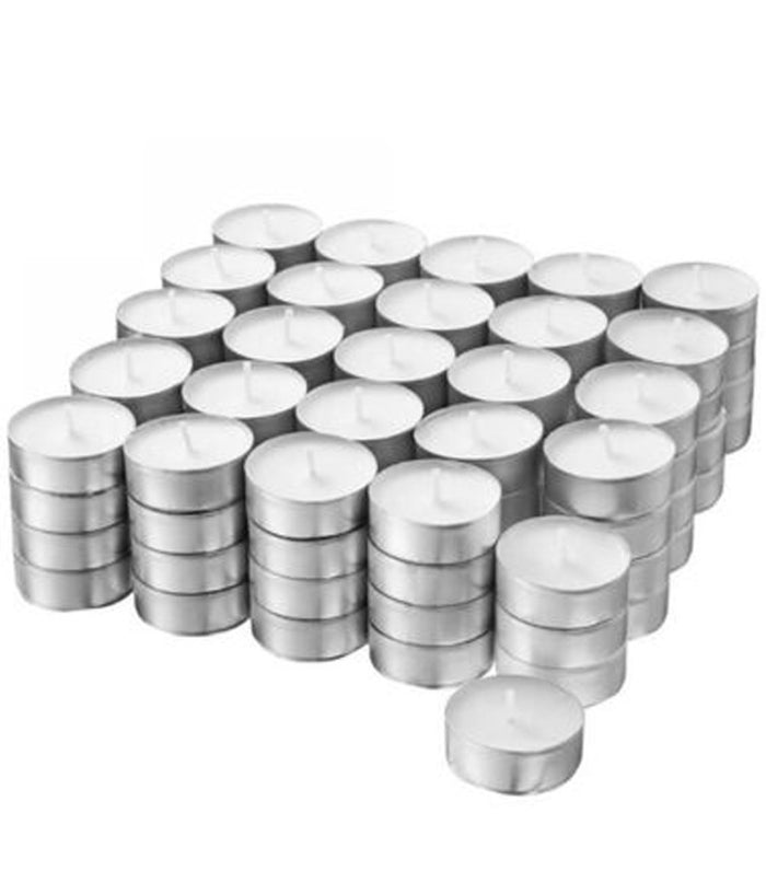Candele Tea Light Moccoli Scaldavivande Tealights In Paraffina Naturale 100pz         