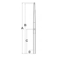 CANDELIERE INOX Ø MM.25X510