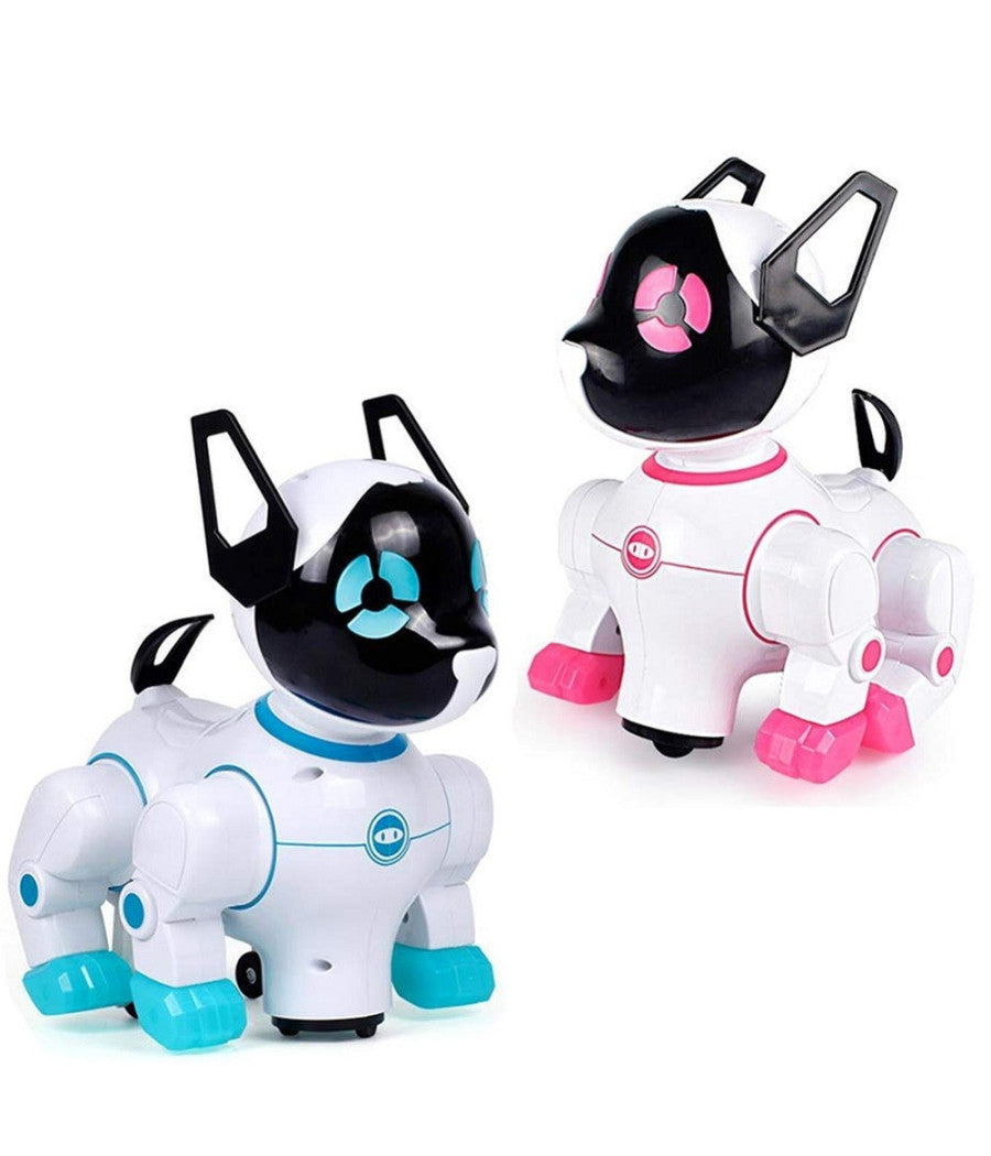 Cane Cagnolino Robot Danza E Cammina Luci E Suoni Giocattoli Bambini 2 Colori         