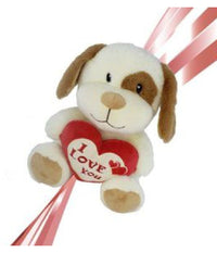 Cane Peluche Con Cuore Scritta "i Love You" 22cm Con Laccio San Valentino 93697         