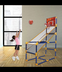 Canestro Basket Arcade Palla Canestro Sala Giochi Pallone Gonfiatore 140x89x46cm         