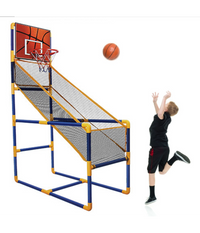 Canestro Basket Arcade Palla Canestro Sala Giochi Pallone Gonfiatore 140x89x46cm         