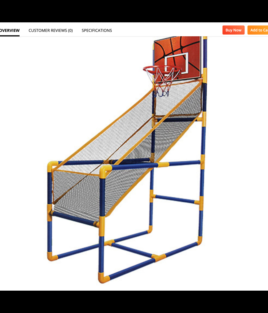 Canestro Basket Arcade Palla Canestro Sala Giochi Pallone Gonfiatore 140x89x46cm         
