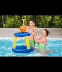 Canestro Da Basket Gioco Gonfiabile Per Bambini Splash 'n' Hoop 61cm Palla 52418         