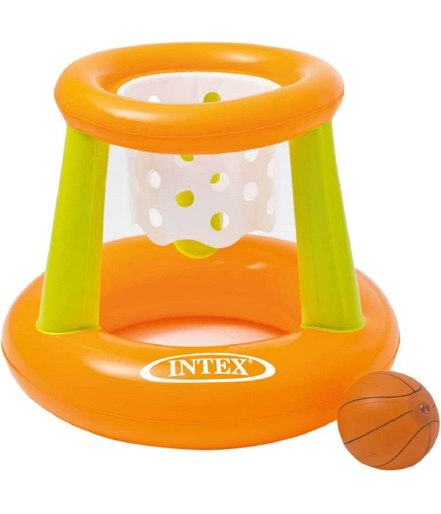 Canestro Gonfiabile 58504 Con Rete 67x55cm Basket Galleggiante Mare Piscina Palla         