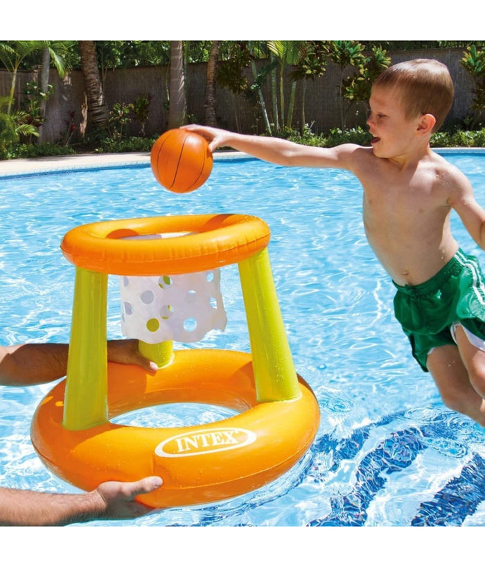 Canestro Gonfiabile 58504 Con Rete 67x55cm Basket Galleggiante Mare Piscina Palla         