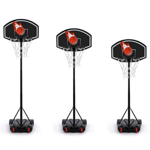 IDMarket - Canestro su supporto, regolabile in altezza da 140 a 210 cm