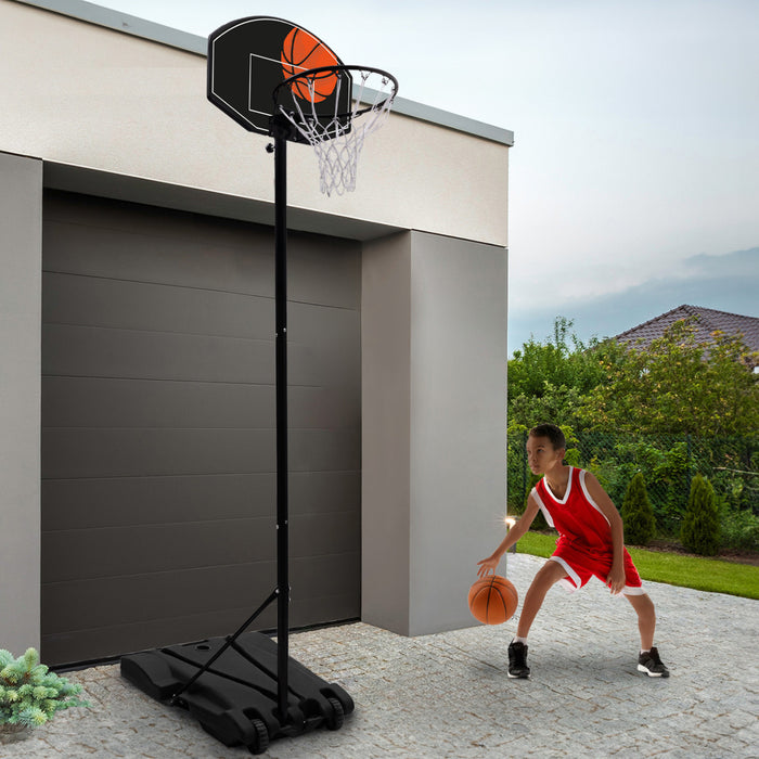 IDMarket - Canestro su supporto, regolabile in altezza da 240 a 305 cm