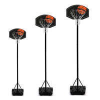 IDMarket - Canestro su supporto, regolabile in altezza da 240 a 305 cm