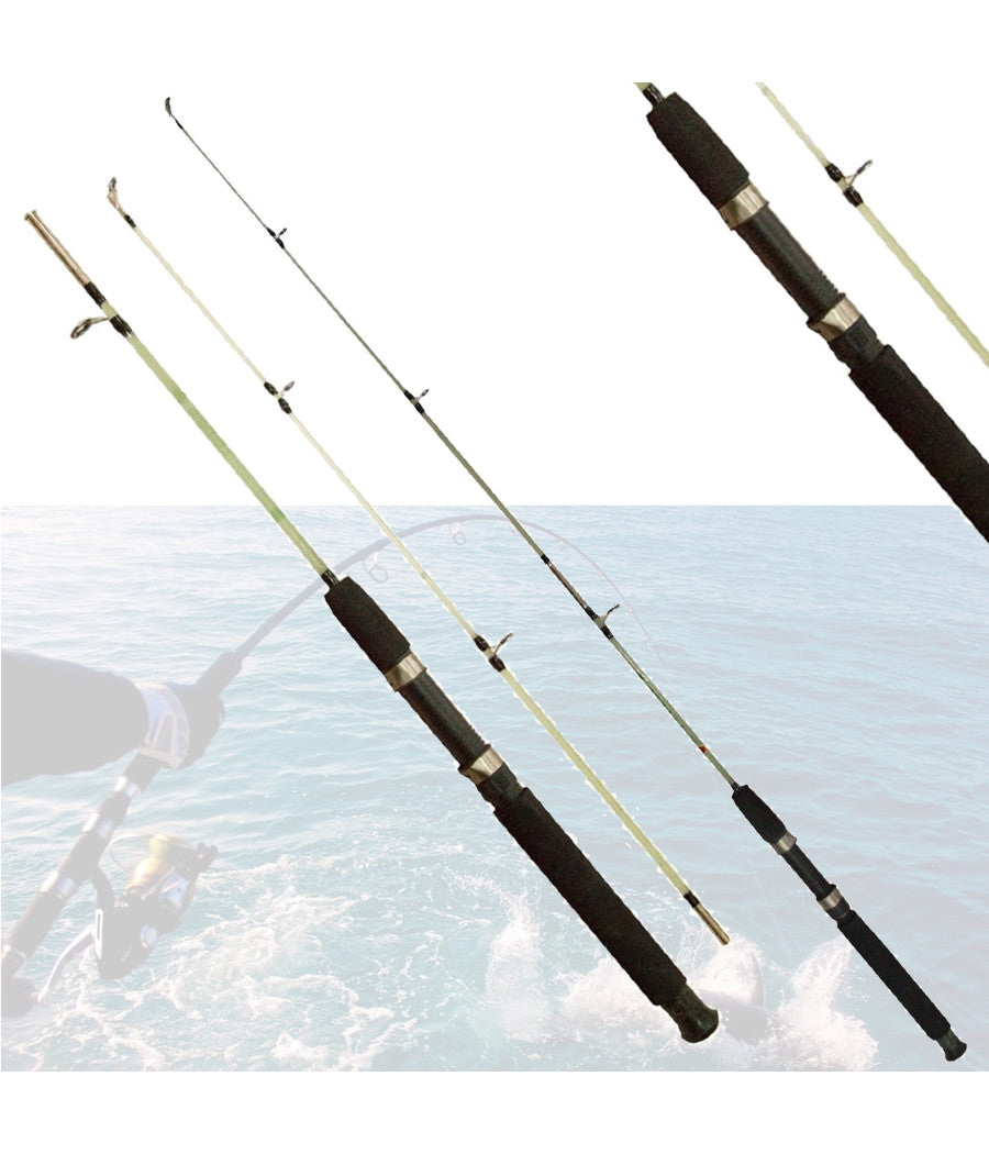 Canna Da Pesca Telescopica Leggera Sottile Spinning Bolentino In Fibra 270 Cm         