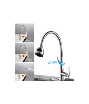 Canna Di Ricambio Flessibile Per Rubinetto Con Doppia Funzione Doccetta Lavello         