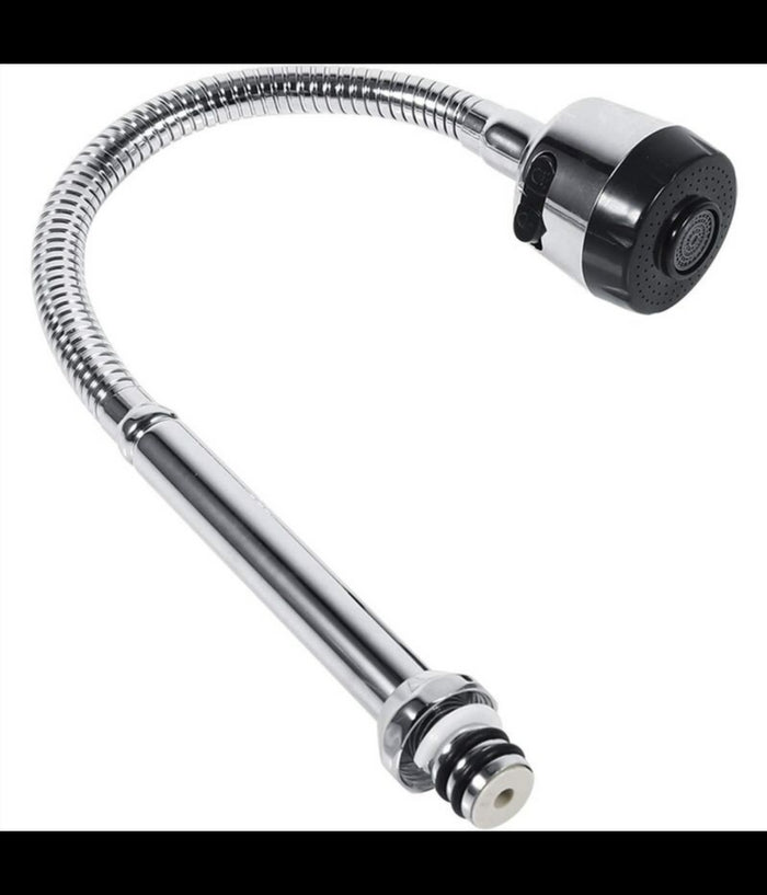 Canna Di Ricambio Flessibile Per Rubinetto Con Doppia Funzione Doccetta Lavello         