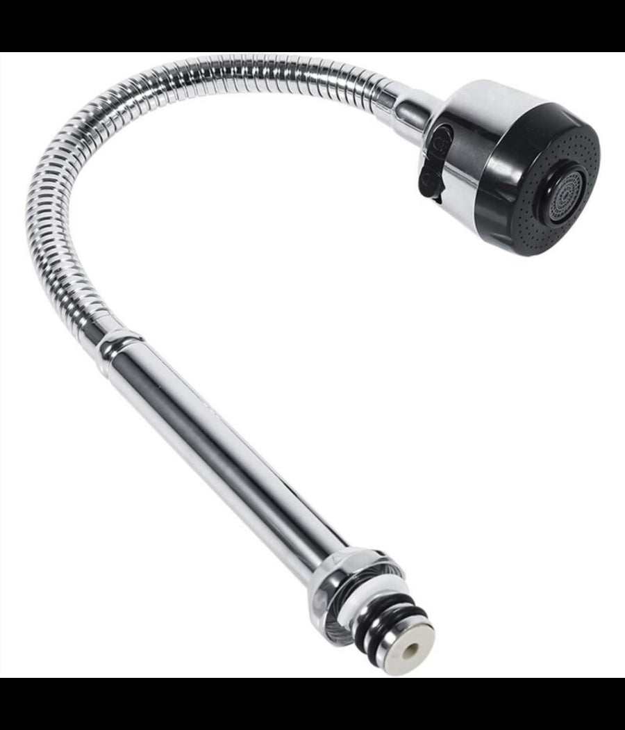 Canna Di Ricambio Flessibile Per Rubinetto Con Doppia Funzione Doccetta Lavello         
