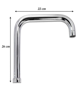 Canna Di Ricambio Miscelatore Rubinetto Cucina Lavello Canna Alta Squadrato 22cm         