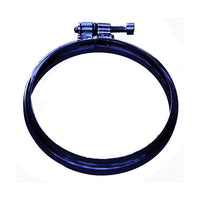 canna fumaria fascetta bloccaggio dn 80 mm inox verniciato nero pellet