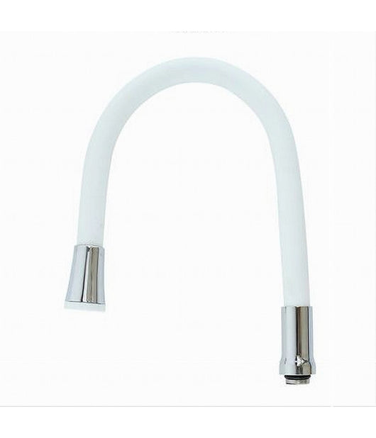 Canna Ricambio Miscelatore Rubinetto Lavello Cucina Flessibile Bianco 50cm 87502         