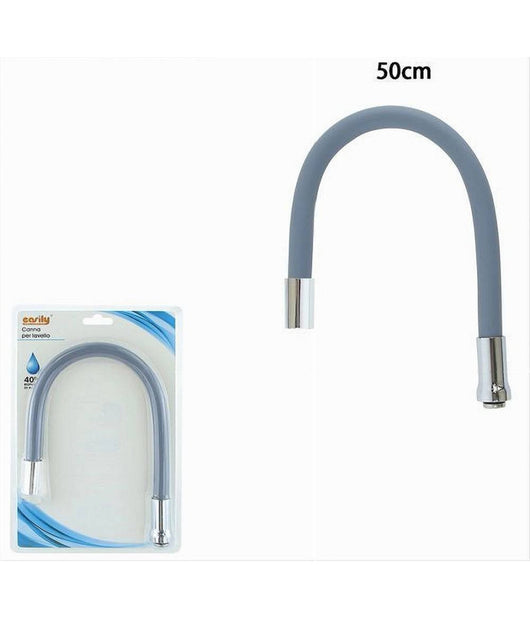 Canna Ricambio Tubo Flessibile Per Rubinetto Lavello Da Cucina Grigio 50cm 87507         