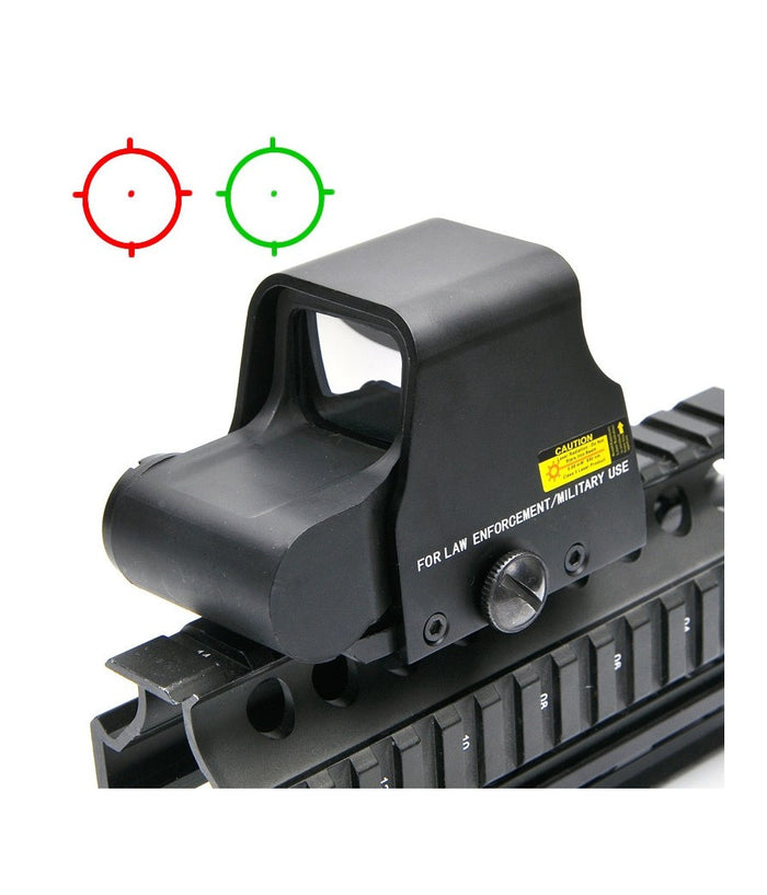 Cannocchiale Mirino Olografico Per Carabina Con Slitta Softair Rosso E Verde         