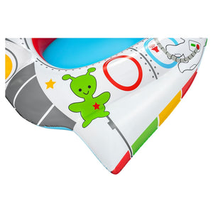 Trade Shop - Canottino Barca Navicella Spaziale Gonfiabile Per Bambini +3 Anni Con Altoparlante 34178 -