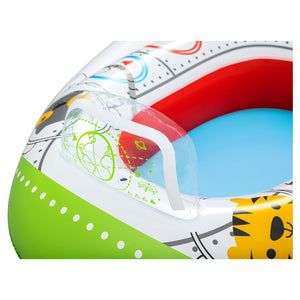 Trade Shop - Canottino Barca Navicella Spaziale Gonfiabile Per Bambini +3 Anni Con Altoparlante 34178 -