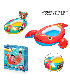Canottino Canotto Aragosta 117x116cm / Orso 109x69cm Bambini Piscina Mare 34170         