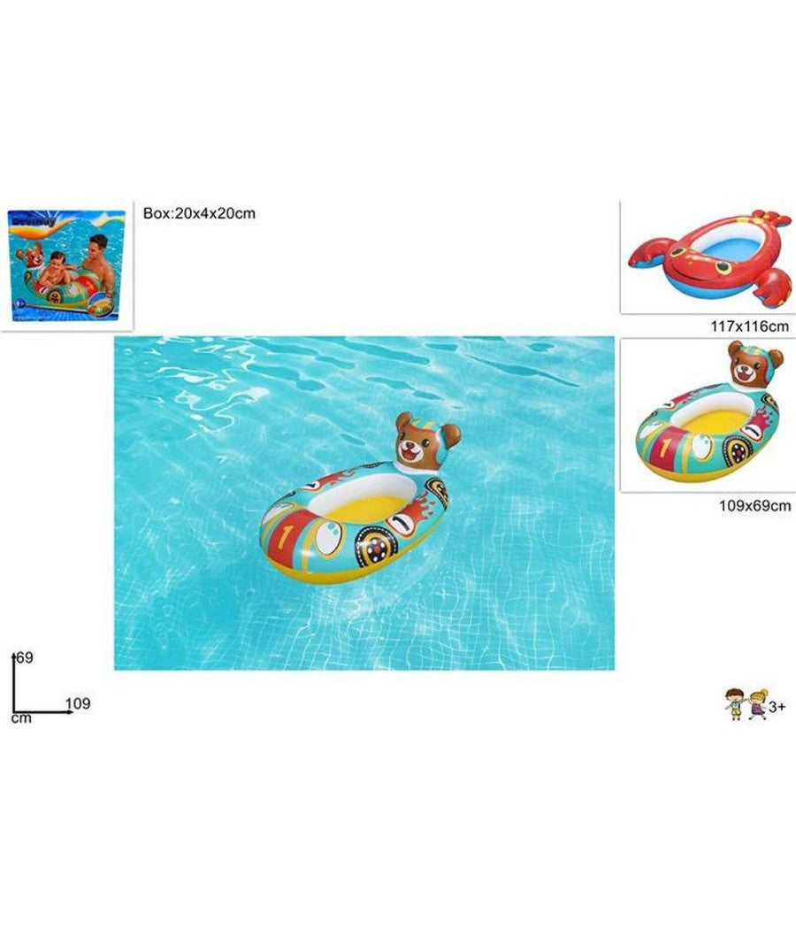 Canottino Canotto Aragosta 117x116cm / Orso 109x69cm Bambini Piscina Mare 34170         