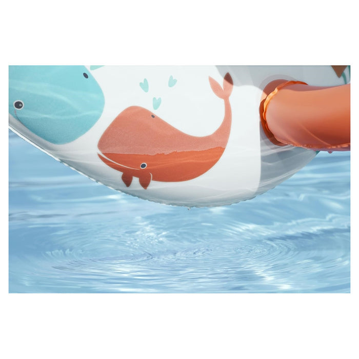 Trade Shop - Canottino Gommone Comfort Plush Per Bambini Tetto Parasole Design Creature Marine 34203 -