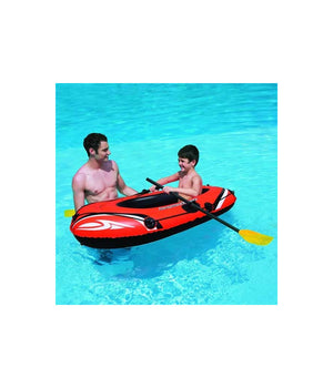 Canotto Battello Gonfiabile Hydroforce Colore Rosso 153 X 97 Cm Con 2 Remi         