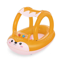 Canotto Canottino Volpe Gonfiabile Bambini Con Parasole Mare Piscina 85x58cm 34168         